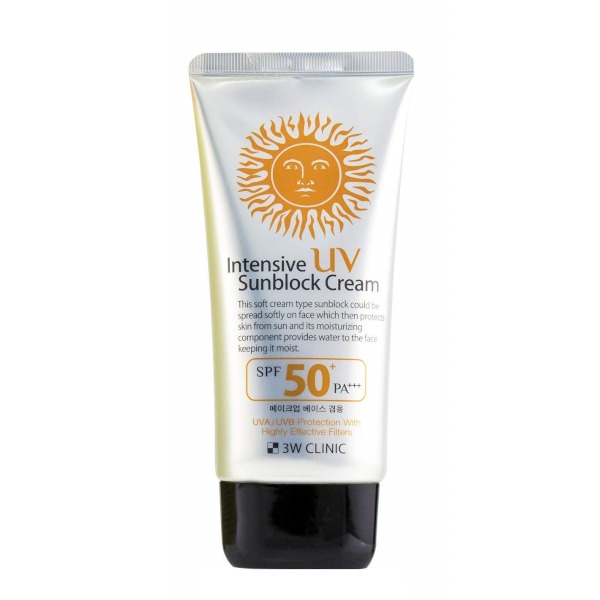 Image_20260129165910 3W Clinic Intensive UV Sunblock Cream SPF 50+ PA+++ – High Protection & Moisturizing Formula